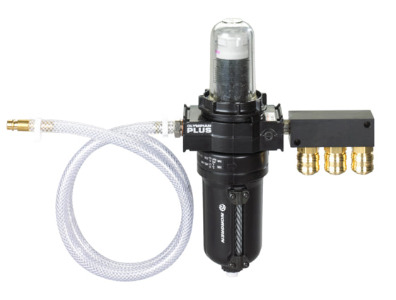 High performance compressed air filter
