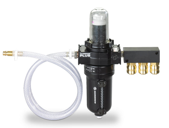 High performance compressed air filter