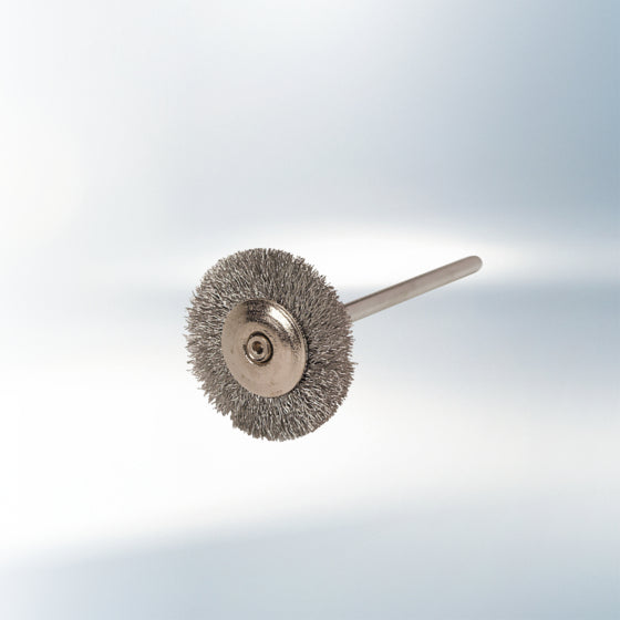 Silver wire brush mounted Polishing brush
