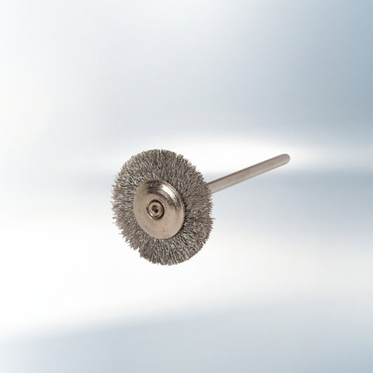 Silver wire brush mounted Polishing brush