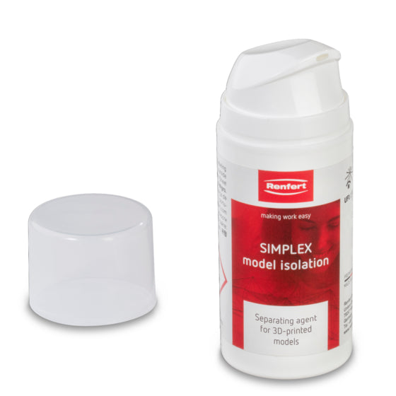 SIMPLEX model isolation Separating agent for 3D printed models